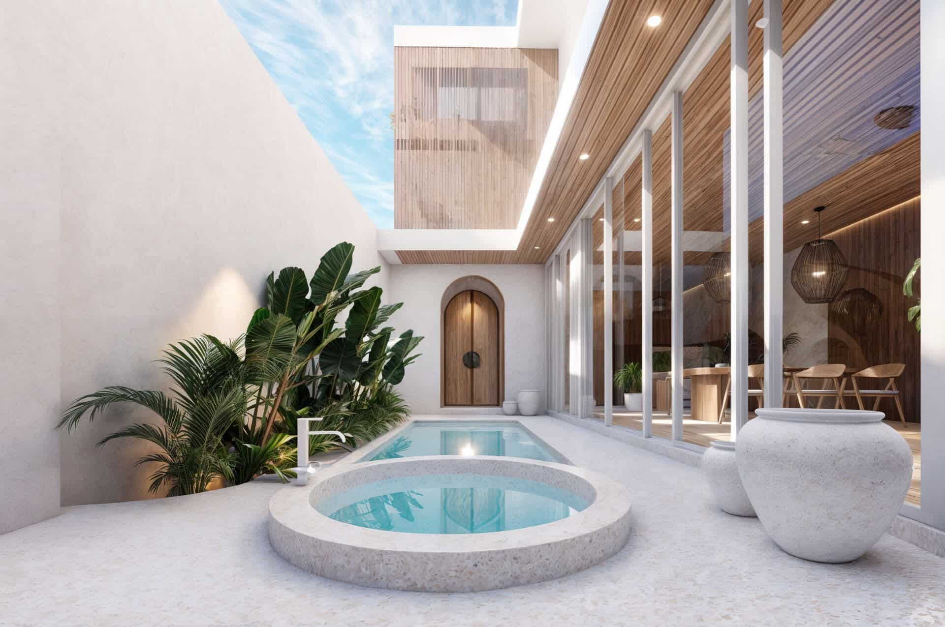 EXQUISITE 3 BEDROOM VILLA WITH JACUZZI FOR SALE LEASEHOLD IN TUMBAK BAYUH BE-1111 